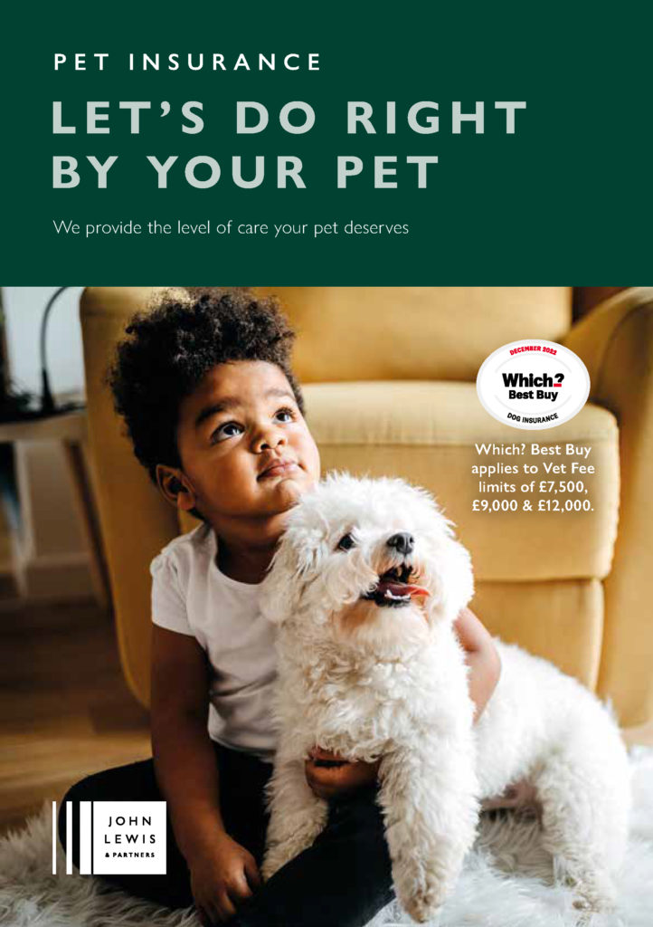 John Lewis Financial Services pet leaflet