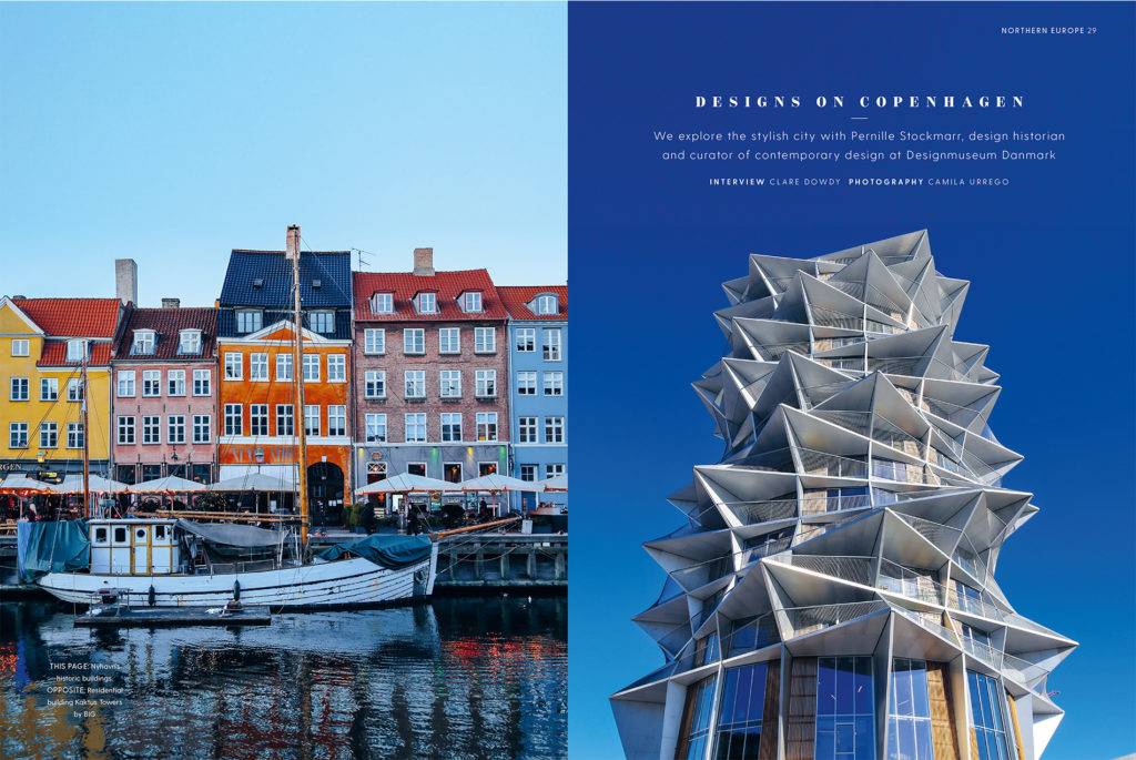 Magazine spread of Copenhagen