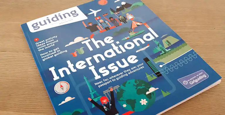 Guiding magazine cover - "The International Issue"